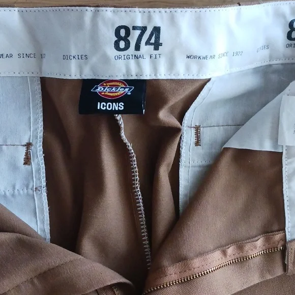 Dickies 874 Work pants Brown. Mens 38/30 - Picture 4 of 7